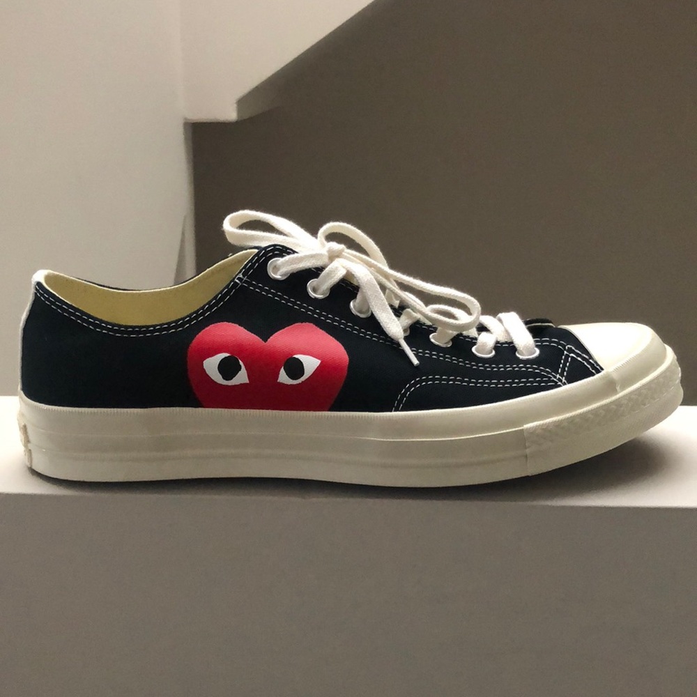 Mens Black Comme Des Garçons Converse Play